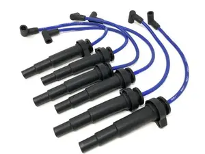 N54 Replacement Spark Plug Wires - Blue - For 601-0021 (Long / Manifold Location)