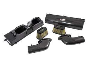 ES#4043319 - 2660-13040 - AWE S-FLO Carbon Intake - Porsche 2014-2019 911 991 Turbo & Turbo S - Gains of 22 hp and 22 ft-lbs of torque! Allows 22% more airflow over stock, with eye catching carbon fiber engine bay upgrade. - AWE - Porsche