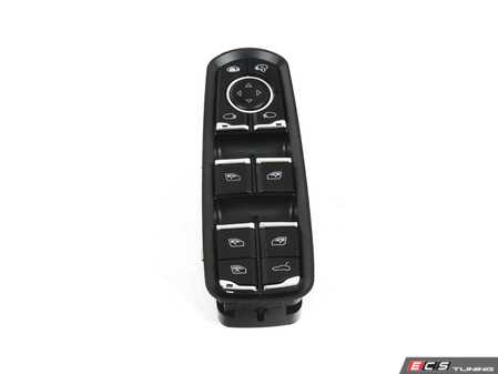 ES#4674523 - 7PP959858AEDML - Power Window Switch - Matte Black And High-Gloss Chrome - Driver Window Control - Vemo - Porsche