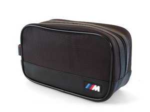 ES#190476 - 80220435793 - Toiletry Bag (NO LONGER AVAILABLE) - Sleek black bag garnished with the ///M logo - Genuine BMW - 