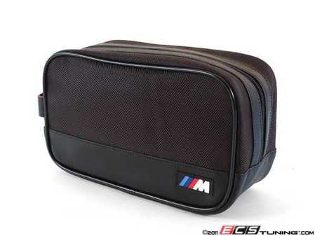 ES#190476 - 80220435793 - Toiletry Bag (NO LONGER AVAILABLE) - Sleek black bag garnished with the ///M logo - Genuine BMW - 