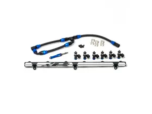S58 Port Injection Kit - Silver Anodized - 950cc Injectors