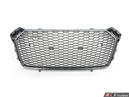 ES#3496772 - 4S0853651GRP5 - Front Grille - Matte Twilight With Chrome Trim - Genuine Volkswagen Audi - Audi
