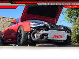 ES#4883175 - JHM-B8RS542SCS34 - JHM Supercharger Kit - 2013+ B8 RS5 4.2L FSI V8 Stage 4 - +160 WHP & +160 Torque! Stage 4 has the capability to deliver up to an astounding 775 horsepower! Comes with everything needed to supercharge your RS5. *Tuning not included. Requires DL501 R Series R15 Transmission Clutch Pack Upgrade. - JH Motorsports  - Audi