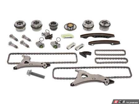 ES#4684390 - 2760502316ki - Timing Chain Kit  - Includes slide rails, chain, chain tensioners, and camshaft adjusters. - Vaico - Mercedes Benz