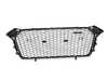 ES#3496772 - 4S0853651GRP5 - Front Grille - Matte Twilight With Chrome Trim - Genuine Volkswagen Audi - Audi