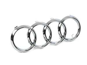 ES#4022447 - 8J0853605B2ZZ - Front Grille Emblem - Chrome - Genuine Replacement - Genuine Volkswagen Audi - Audi