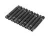 ES#3552554 - LS064560R14 - Competition Wheel Stud Conversion Kit - Steel Ball Seat Nuts - 45mm Front / 60mm Rear - Set of 20 Black Zinc coated studs and steel R14 ball seat lug nuts - Rennline - Porsche