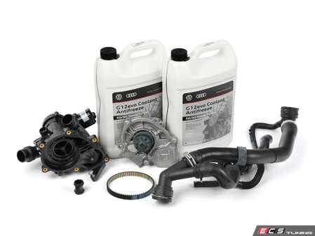 ES#3651382 - 06k121011ckt4 - Cooling System Refresh Kit - Level 1 - This entry level kit includes thermostat, waterpump, complete upper radiator hoses and coolant - Genuine Volkswagen Audi - Volkswagen