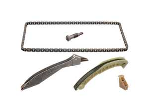 ES#4343029 - 11311439853S9 - BMW Timing Chain kit (Cylinders 7-12) - Kit includes Timing Chain (11311439853), Guide Rail (11317533489), Chain tensioner (11317521509), Piston with O-ring (11317525387), and Guide Rail (11311439557). - Febi - BMW