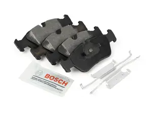 Bosch Blue Semi-Metallic Brake Pads With Hardware - Front