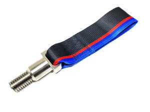 ES#4883770 - AT-0002-TRI - Stainless Steel Tow Strap - Black With Tri-Color - Elevate your BMW's aesthetics and performance effortlessly with AutoTecknic's Tow Strap. - AUTOTECKNIC - BMW