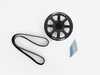 ES#4883431 - 053844la01KT - 3.0T 207mm Supercharger Crank Pulley Upgrade Kit - "Dual pulley" gains without the hassle! Easily increase supercharger RPM by 22% and support up to 550HP. - ECS - Audi Volkswagen Porsche