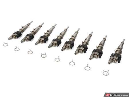 ES#4840278 - 13538616079vKT - Fuel Injector Replacement Kit - Index 12  - If you are experiencing a rough idle, misfire, or check engine light, injectors could be the problem. Decouplers included in the kit along with 8 injectors. - Vitesco Technologies - BMW