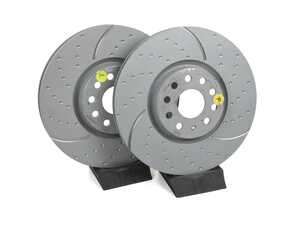 ES#4765759 - GD7827 - Front GD Sport Rotors - Pair (335x30mm) - Upgrade to a slotted/dimpled rotor for improved braking - EBC - Volkswagen