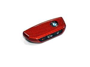ES#4883915 - BM-0060-RC - Red Carbon Remote Key Case - BMW - Enhance your key fob's appearance with the AutoTecknic Red Carbon case, offering superior protection against scratches and impacts while adding a sleek, modern touch. - AUTOTECKNIC - BMW