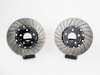 ES#4883772 - 050873la01KT - 2-Piece Lightweight Front Brake Rotors - Pair (320x30) - Direct bolt-on, dimpled and slotted replacements that offer improved braking and increased brake cooling capacity! - ECS - Audi