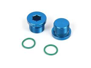 ES#4714980 - BMS-TCP-BLU - Blue Thermostat Caps (pair) - Burger Motorsports - BMW
