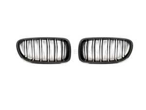 ES#4883943 - BM-0067-DS-CF - Dual-Slats Carbon Fiber Front Grille Set - F10 5-Series | M5 - Upgrade the ascetics of your M5 with this carbon fiber front grille kit to set your car apart from the crowd. (does not fit vehicles equipped with night vision option) - AUTOTECKNIC - BMW