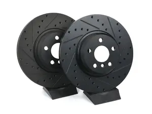 Front V5 Drilled & Slotted Brake Rotors - Set (330x24)
