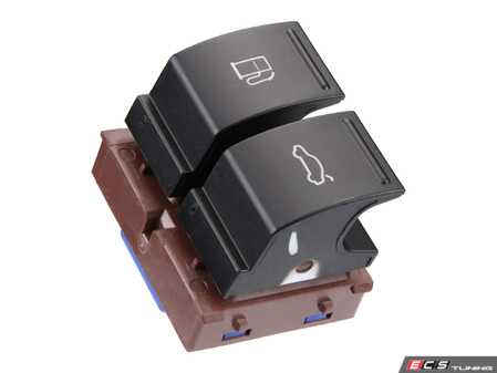 ES#4883979 - 3C0959903BREH - Fuel Door And Trunk Release Button Assembly - Black - Restore operation from your driver's door - URO - Volkswagen