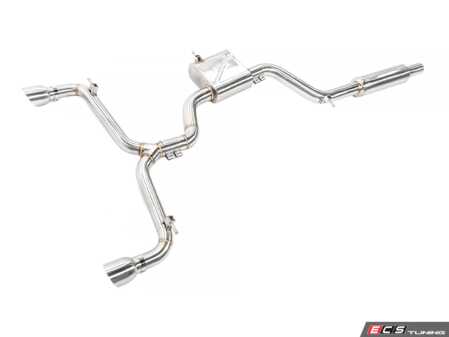 ES#4883969 - IEEXCI10 - IE Catback Exhaust System - MK7 GTI  - Features high-flow 3" piping to 2.5" tailpipes, 4" slash cut twin exhaust tips, and iE's DroneTrap technology - Integrated Engineering - Volkswagen