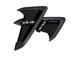 ES#4883986 - BM-0093-DCGB - Dry Carbon Gloss Black Fender Trim Set - F97 X3M - Instantly add aggressive exterior styling to your vehicle - AUTOTECKNIC - BMW