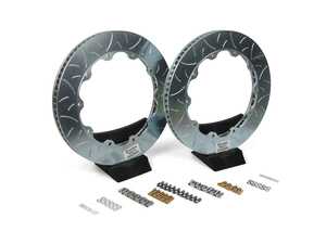 ES#4265661 - 906574906575KT - Front Brembo GT Re-Ring Kit - Type 3 Slotted Rotors (380x32mm) - Replacement type 3 slotted rotor rings and hardware for 380x32mm Brembo GT brake kits - Brembo - Audi