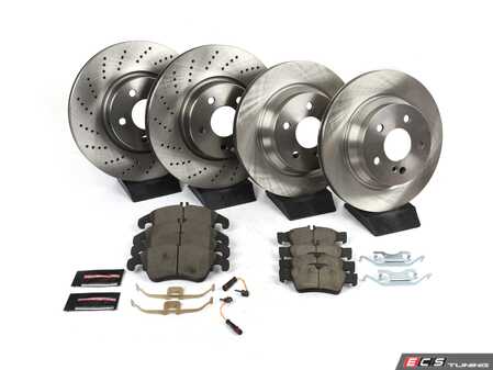 ES#4668935 - KOE7830 - Front & Rear Brake Service Kit - Featuring Power Stop Rotors, and pads - Power Stop - Mercedes Benz