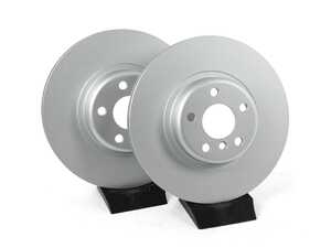 ES#4810634 - 34116860907-P - Front V5 Plain Brake Rotors - Set (330x24) - Precision manufactured and featuring a GeoSpec corrosion-resistant coating - ECS - BMW