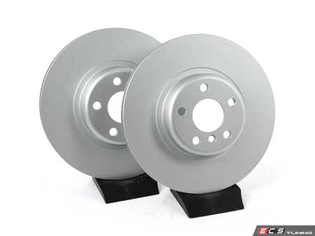ES#4810634 - 34116860907-P - Front V5 Plain Brake Rotors - Set (330x24) - Precision manufactured and featuring a GeoSpec corrosion-resistant coating - ECS - BMW