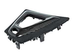 ES#4897377 - BM-0135 - Gloss Carbon Alcantara Shift Console Trim - F87 M2 Competition | M2 CS - This Carbon Alcantara Shift Console Trim enhances the cabin with a sleek, motorsport-inspired look. - AUTOTECKNIC - BMW