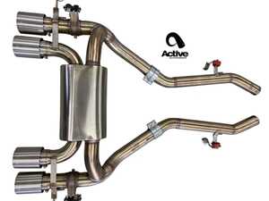 ES#4897399 - 11-119B - G87 M2 Valved Rear Axle-back Exhaust (Matte Black  Tips) - Get the exhaust growl your car should have came with from the factory! - Active Autowerke - BMW