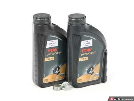 ES#4849688 - 001989330309KT1 - Mercedes Rear Differential Service Kit (75W-85) - Complete kit with OEM Supplier fluids and drain plugs to service your rear differential. - Fuchs - Mercedes Benz