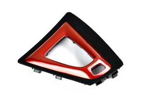 ES#4897774 - BM-0135-C1X - Painted Alcantara Shift Console Trim - F87 M2 Competition | M2 CS - Sunset Orange - This Sunset Orange Center Console Trim combines a sleek, motorsport-inspired Sunset Orange finish with premium Alcantara for enhanced grip and style. - AUTOTECKNIC - BMW
