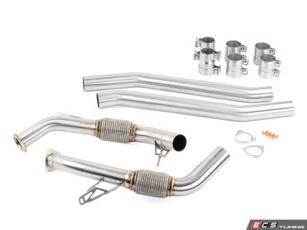 ES#4883017 - MPK0009 - APR Midpipe Exhaust System - B9 SQ5 - Features TIG welded brushed T304 stainless steel construction and offers gains of 5 AWHP and 6 AWFT-LBS of torque - APR - Audi