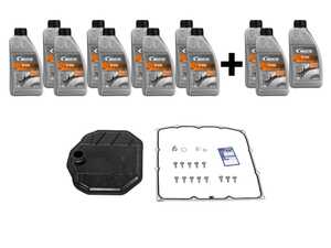 ES#4865331 - 9A731718900KIT4 - Porsche PDK Transmission Service Kit - With Extra Fluid - Includes 12 liters of Porsche spec fluid, filter, gasket, drain plugs and all hardware needed to service your 8-speed ZF 8DT80 gearbox. - Vaico - Porsche