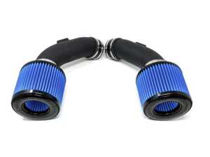 ES#4899160 - BMS-INTAKE-F10B - BMS Intake - S63tu M5/M6 - Blue Filters - High-flow intake improves power, turbo spool, sound, and airflow efficiency. - Burger Motorsports - BMW