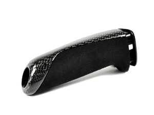 ES#4899166 - BM-0162-GCF - Carbon Alcantara E-Brake Handle - (Gloss Finsih) - Precisely made with ABS material and skillfully wrapped by professional craftsman with 3K twill weave carbon fiber and top-grade Alcantara. - AUTOTECKNIC - BMW