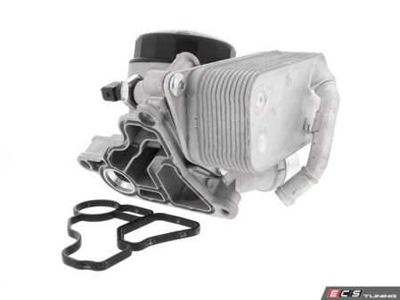 ES#4854094 - 11427525333_KIT - Oil Filter Housing - Includes the oil filer housing, cap, and oil cooler - Vemo - BMW