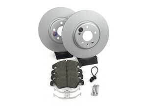 ES#3146812 - ESK6133 - Power Stop Euro-Stop Premium Front Brake Kit (320mm) - An authentic OE-specification front braking solution featuring European-sourced pads, high-carbon smooth Geomet coated rotors, and strict ECE-R90 certification. - Power Stop - Audi