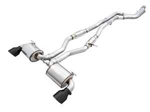 ES#4213189 - BLK-EXH-TA90SUPR - AWE Touring Edition Cat-Back Exhaust - Chrome Silver or Diamond Black Tips - This exhaust is perfect for those who want a more aggressive response when getting on the throttle, but don't want to wake up the neighbors. - AWE - BMW