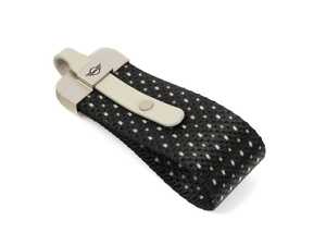 ES#4779229 - 82205B30D97 - MINI Lanyard Key Ring  - Black/Light Tan  - Used to hold the key fob - Genuine MINI - MINI