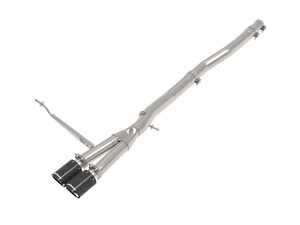 ES#4899681 - 49-36354-C - MACH Force-Xp Stainless Steel Cat-Back Exhaust - Carbon Fiber Tips  - Non resonated and no rear muffler version, this makes for a louder exhaust then normal - AFE - MINI