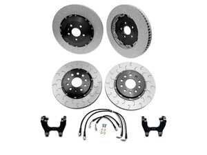 ES#4899700 - 0343010014BLKDSO - 034Motorsport Dynamic+ Braking Package - Stage 2 - Black Calipers - A staged upgrade package to optimize braking performance of the 8S TTRS. - 034Motorsport - Audi