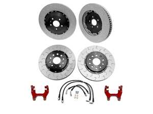 ES#4899701 - 0343010014REDDSO - 034Motorsport Dynamic+ Braking Package - Stage 2 - Red Calipers - A staged upgrade package to optimize braking performance of the 8S TTRS. - 034Motorsport - Audi