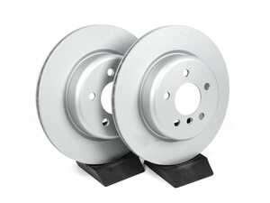 ES#4668642 - 34216898733-P - Rear V5 Plain Brake Rotors - Set (330x20) - Precision manufactured and featuring a GeoSpec corrosion-resistant coating - ECS - BMW