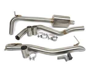 ES#4879392 - 054500la02KT - MK7.5 Jetta 1.5T Catback Exhaust System  - Experience increased volume and refined tone! Featuring 2.5" tubing, TIG-welded T304SS construction, and a straight through resonator for increased flow. - ECS - Volkswagen
