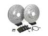 ES#4883302 - 34112284969KT8 - Performance Front Brake Service Kit - Featuring ECS V5 cross-drilled and slotted rotors and ECS EP24 "Enthusiast Performance" brake pads. - Assembled By ECS - BMW