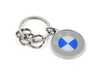 ES#4749958 - 80275A7E4B8 - BMW Roundel Keychain - Official BMW accessory key ring featuring the iconic colored Roundel emblem and polished metal finish. - Genuine BMW - BMW